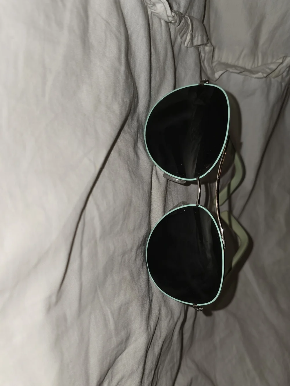 Aviator Sunglasses with Mint Trim